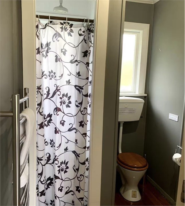 Bathroom at The Black Shack, Lake Hawea holiday house